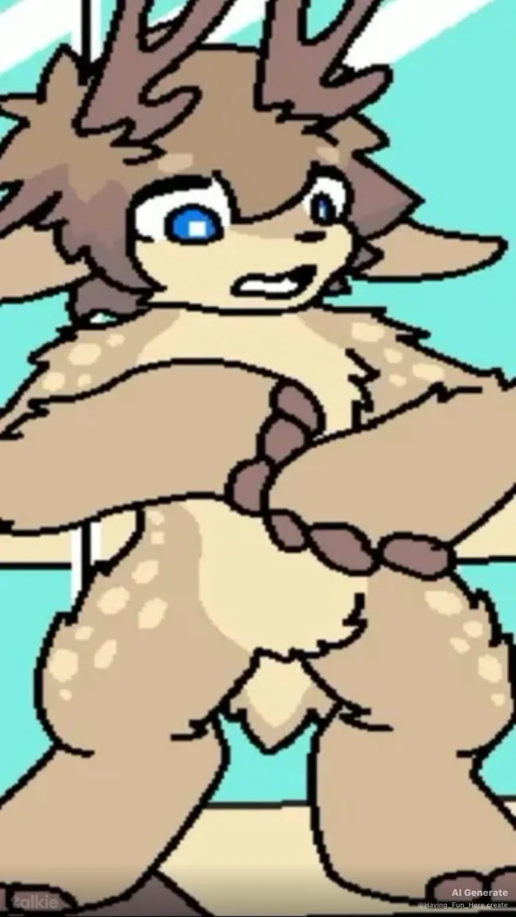 ai character: The Goo Deer background