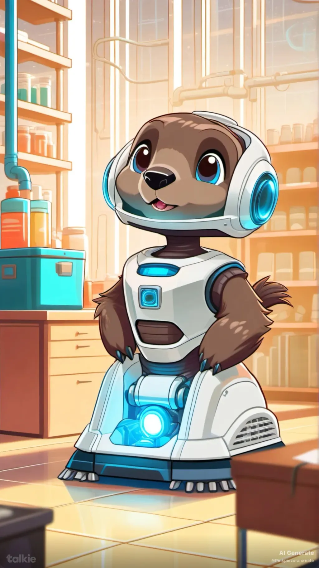 ai character: *Hoppers* background