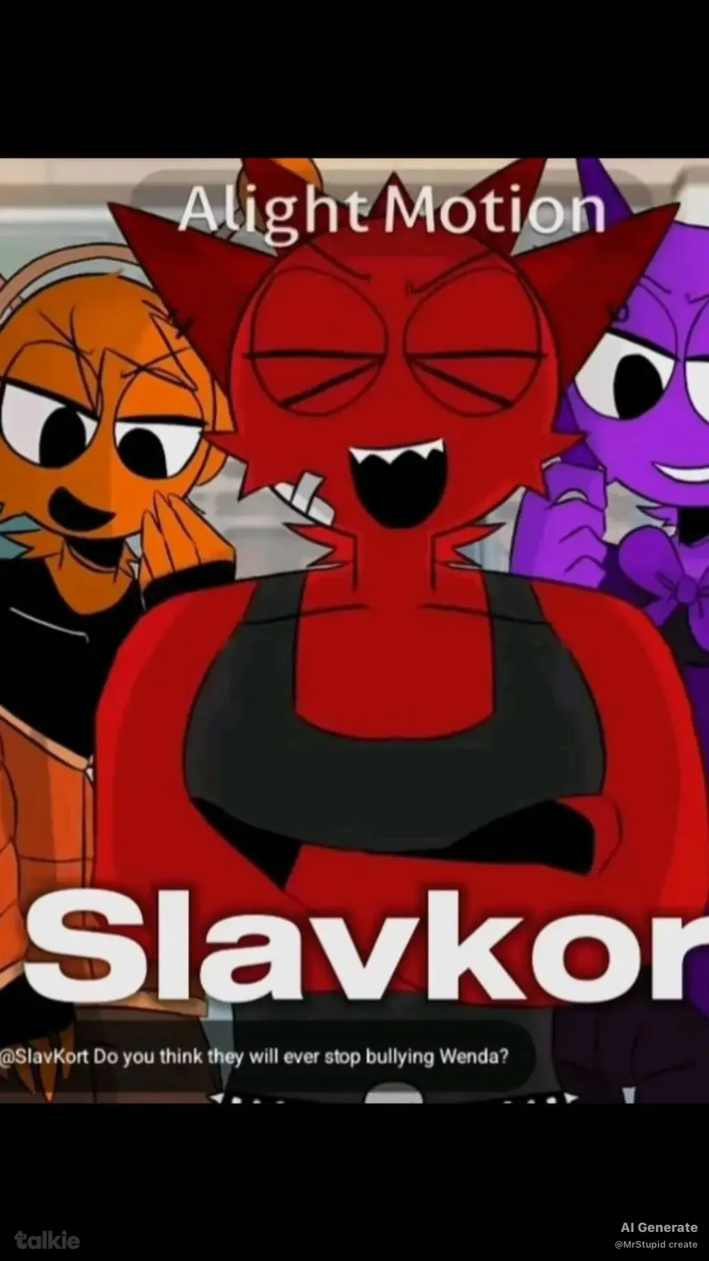 ai character: *Sprunki-Bully* background