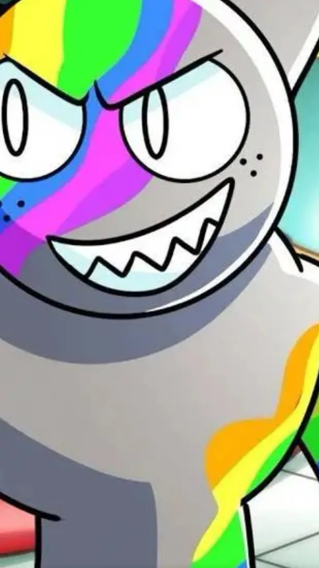 ai character: *big Rainbow Gray* background