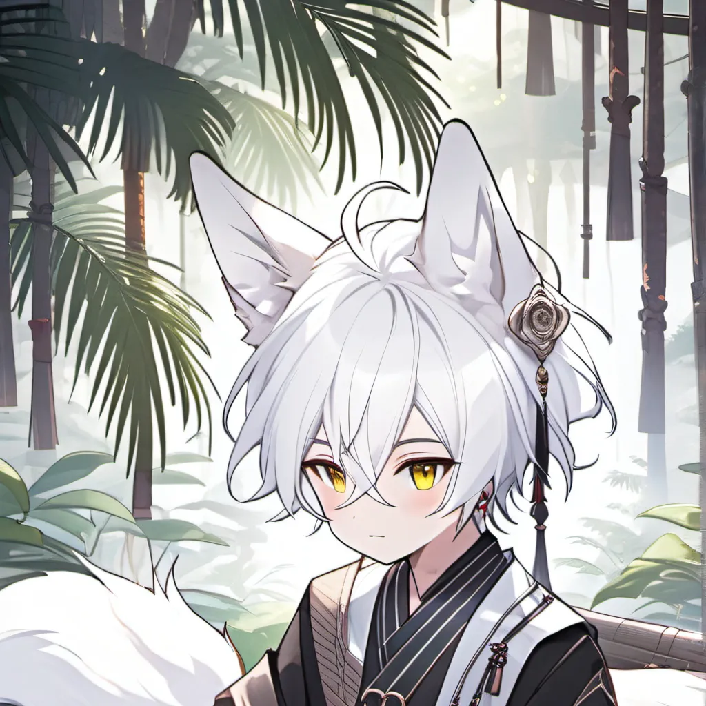 chat with ai character: Goo-White Fox Furr