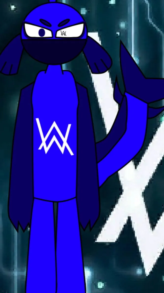 ai character: Alan Walker  background