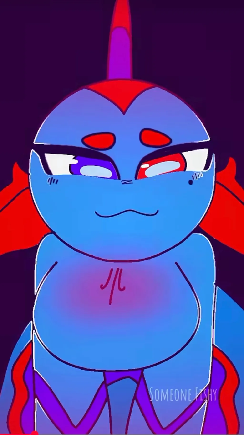 ai character: Azure background