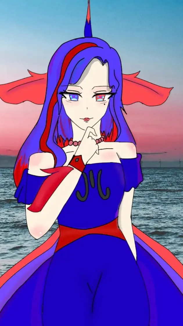 ai character: Azure background