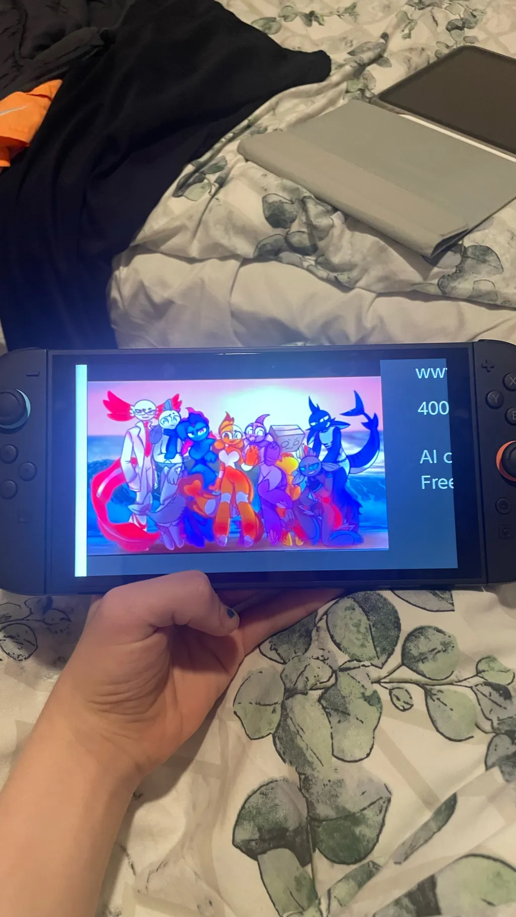 ai character: Someone fishy background