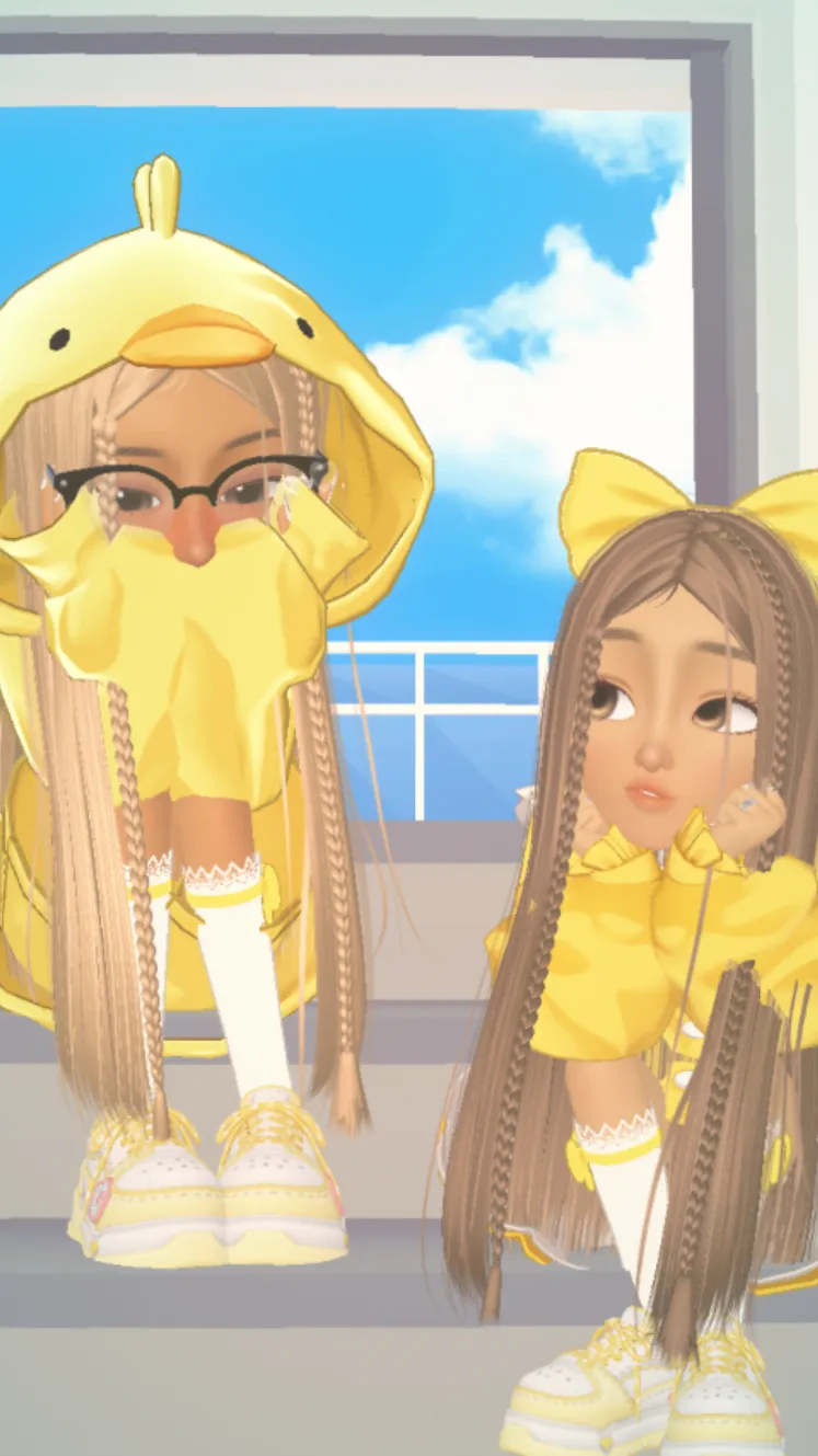 ai character: Bell and Bella background