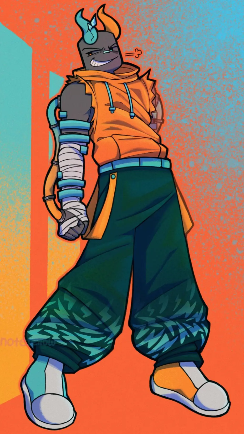 ai character: Coil background