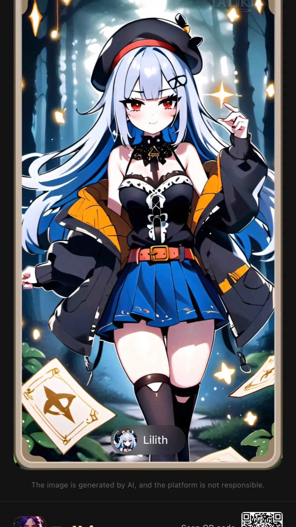 ai character: Ave background
