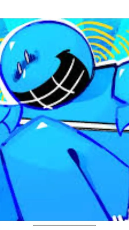 ai character: Blue dude background