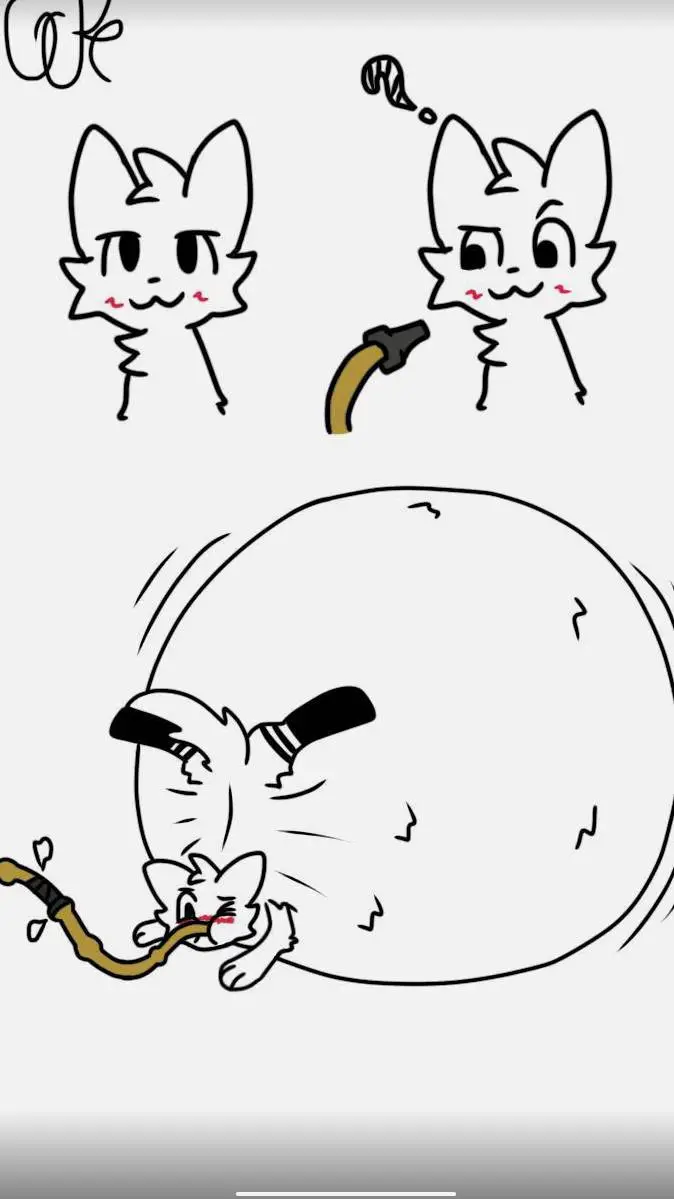 ai character: inflated furry background