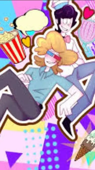 ai character: Caramelpopcorn  background
