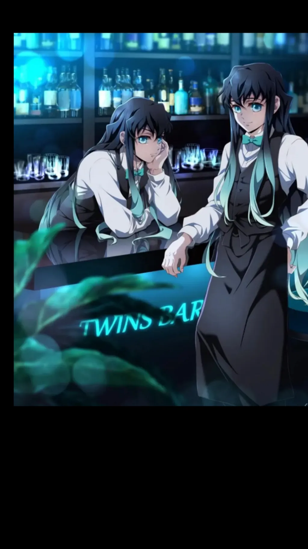 ai character: Mui & yui  background