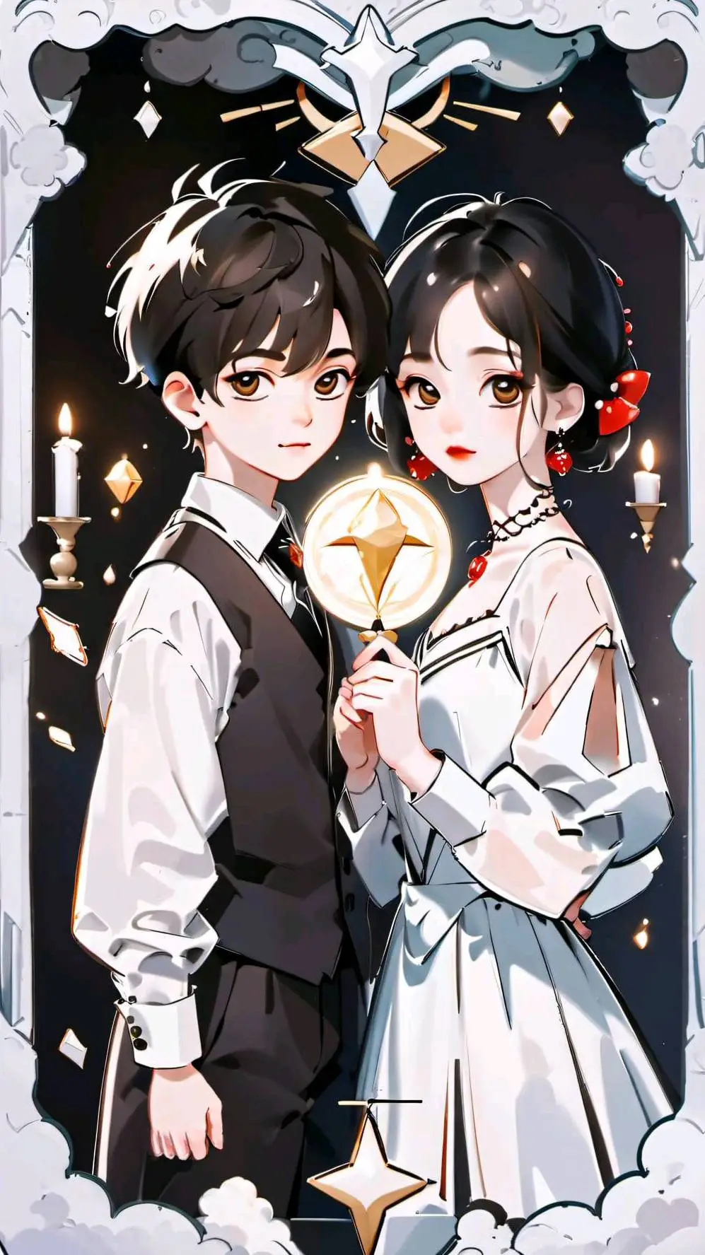 ai character: hensel and Gretel  background