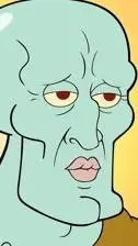 ai character: handsome squidward background