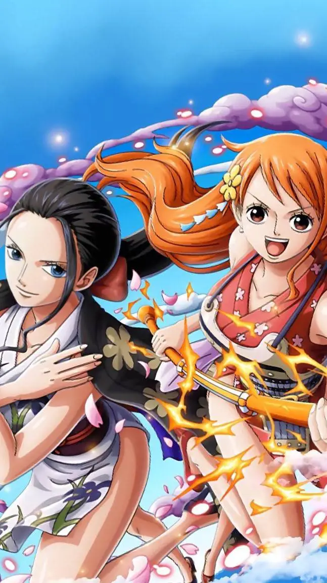 ai character: nami and robin background