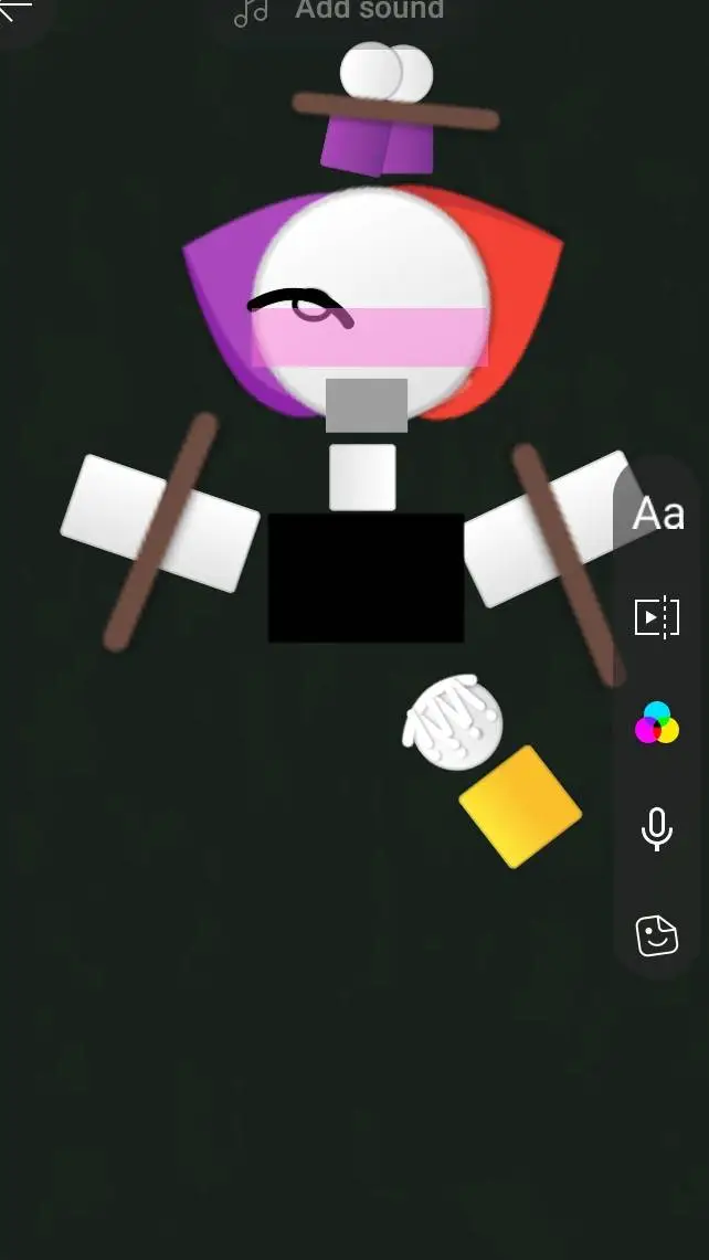 ai character: heat background