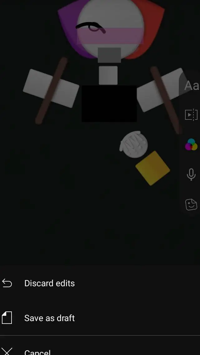 ai character: fruitcake background