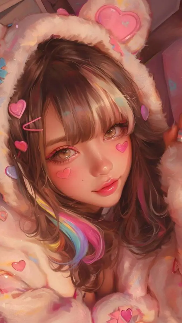 ai character: KᗴᗴKᗴᗴ  ! 🍬 background