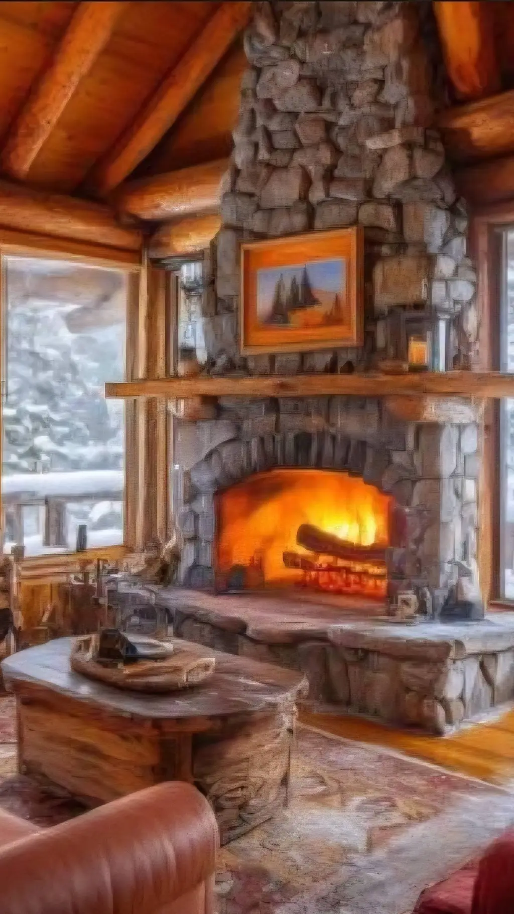 ai character: Cabin Trip 🔥🔥 background