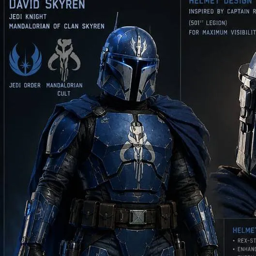 chat with ai character: Mandalorian jedi
