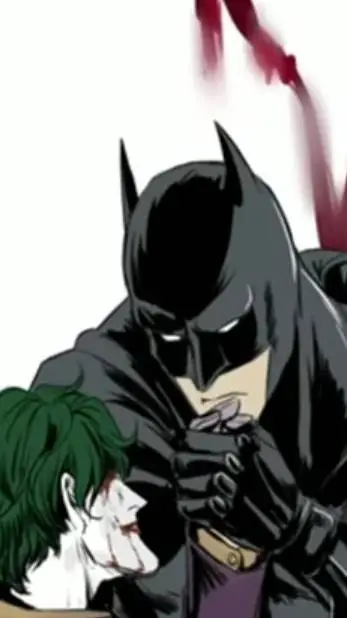 ai character: Joker und Batman background