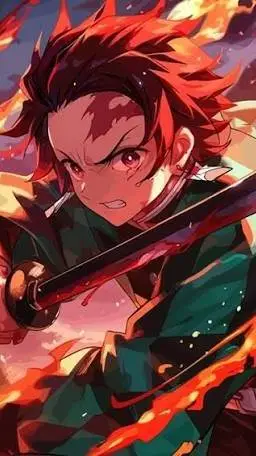 ai character: tanjiro background