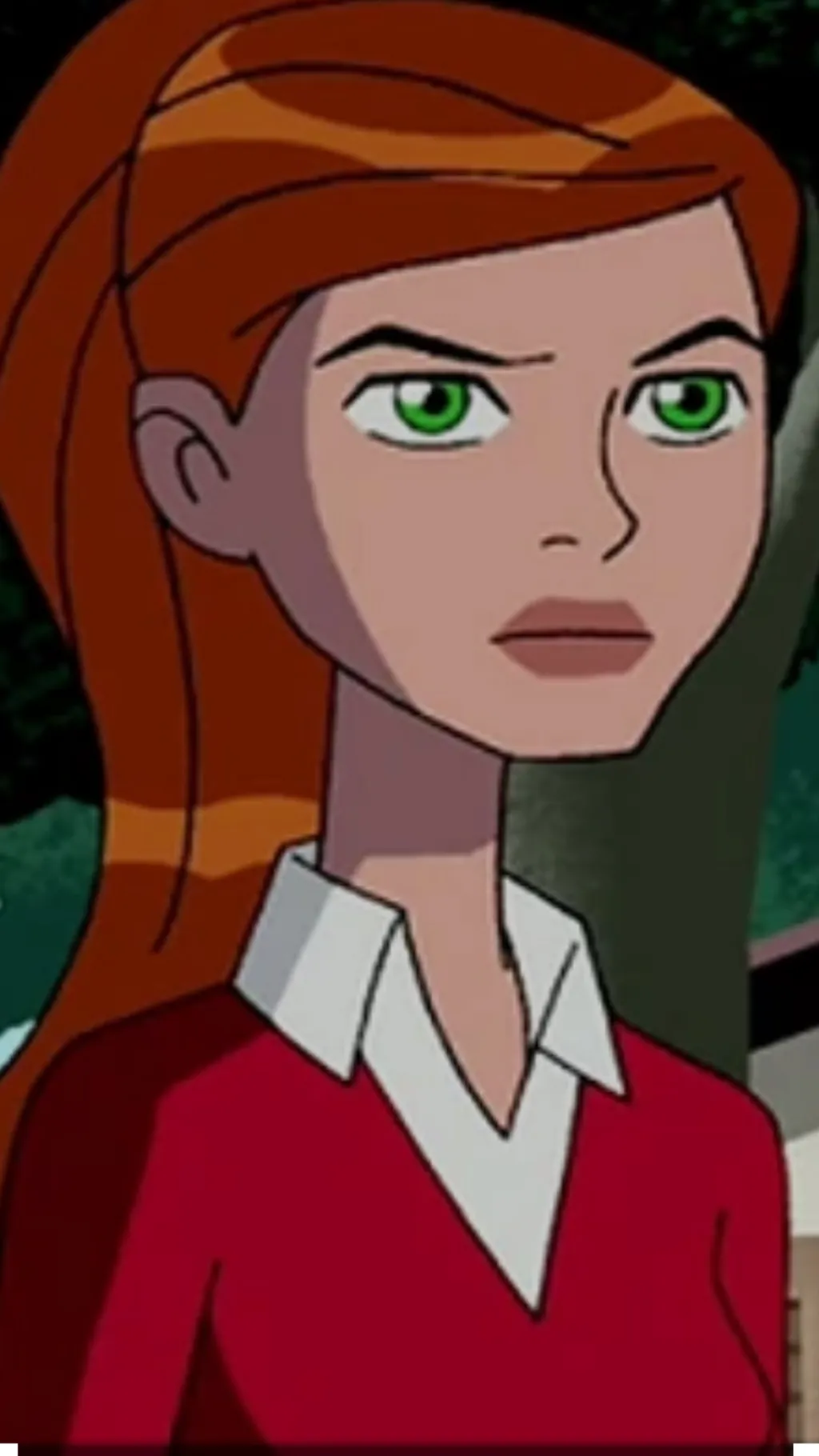 ai character: Gwen tenson  background