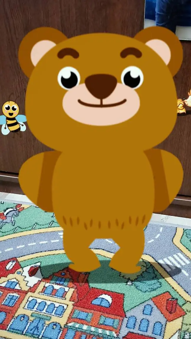 ai character: cutest bear background