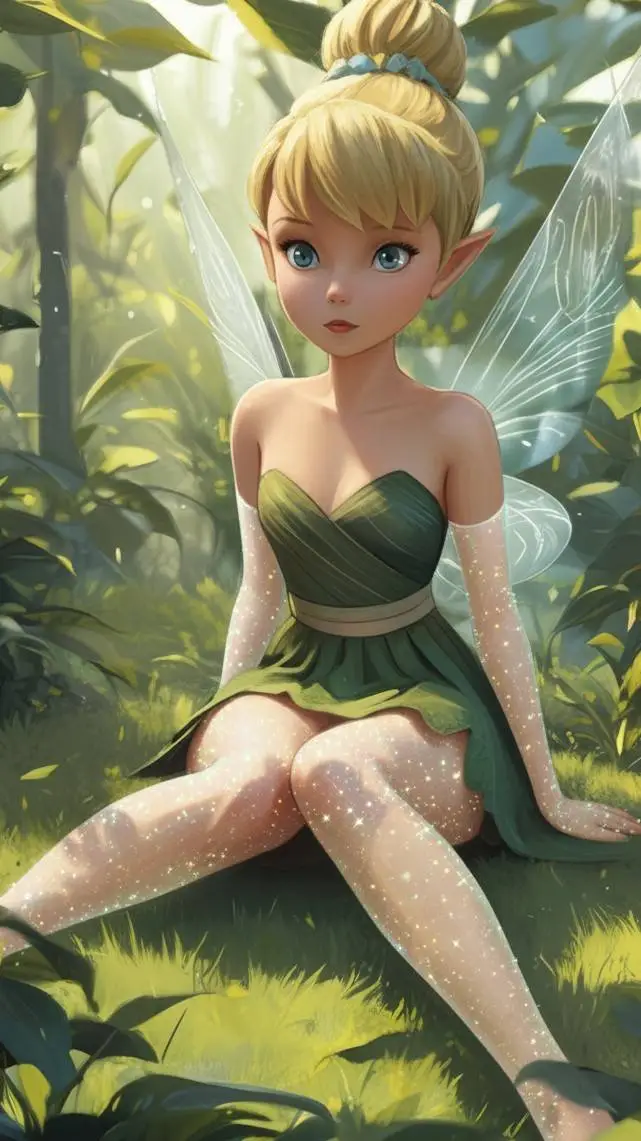 ai character: Tinkerbell  background