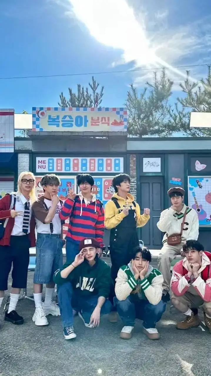 ai character: straykids  background