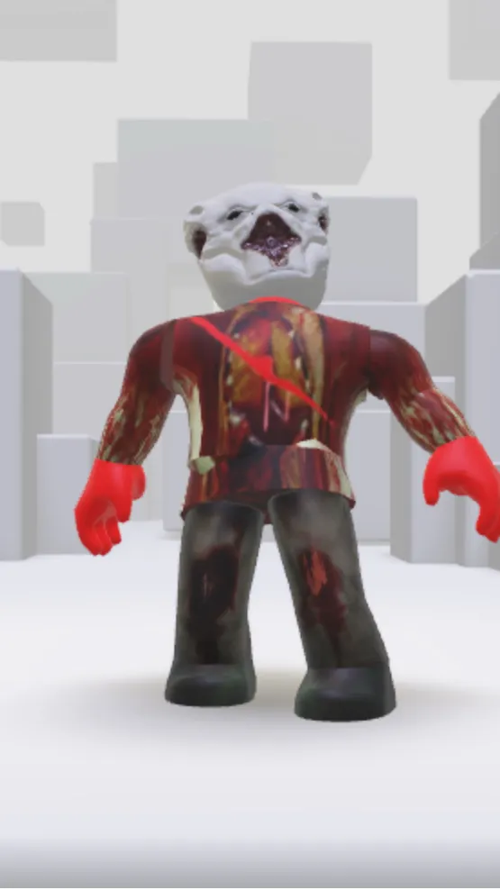 ai character: Half night zombie background