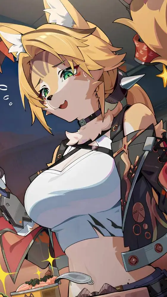 ai character: tiki background