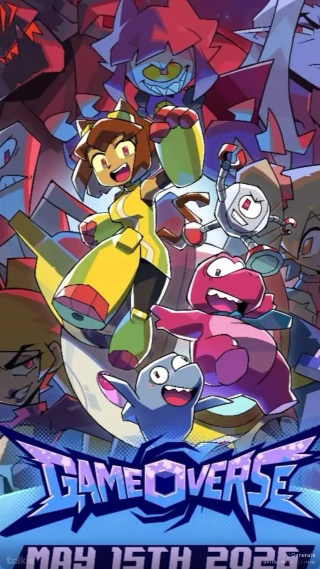 ai character: 🤩!GameOverse!🤩 background