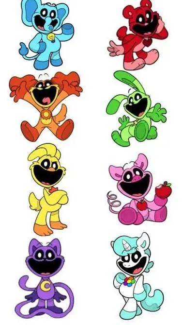 ai character: Smiling Critters background