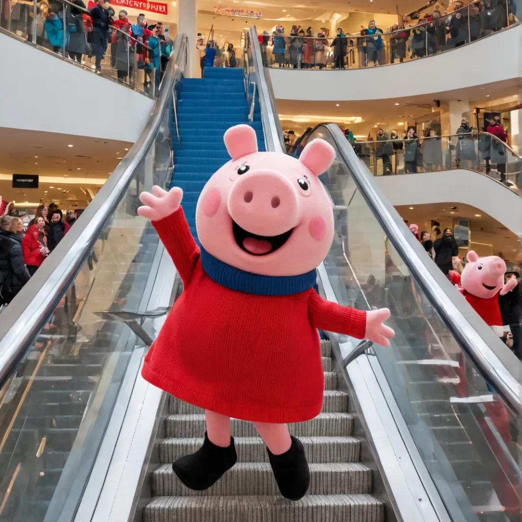 chat with ai character: Peppa Pig Mascot 1
