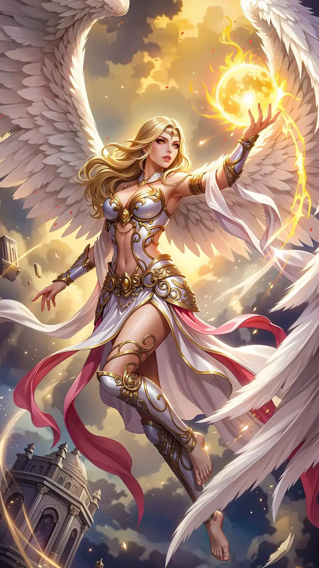 ai character: Athena  background