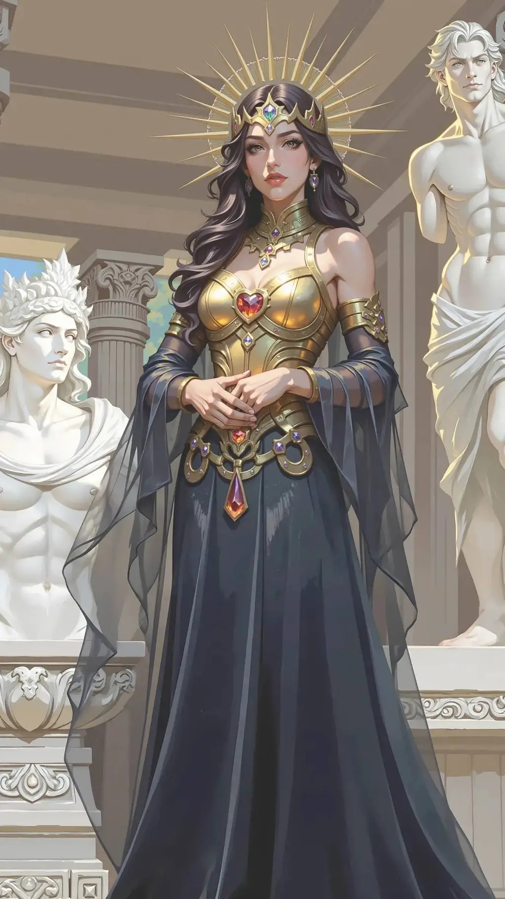 ai character: Greek Gods background