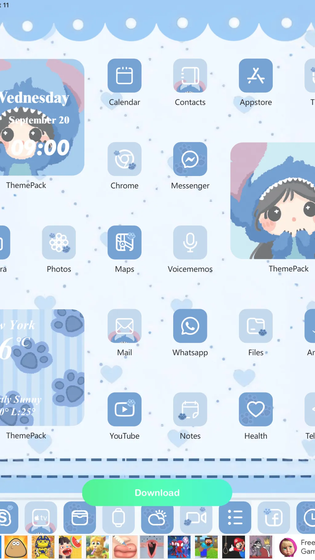 ai character: HH sick background