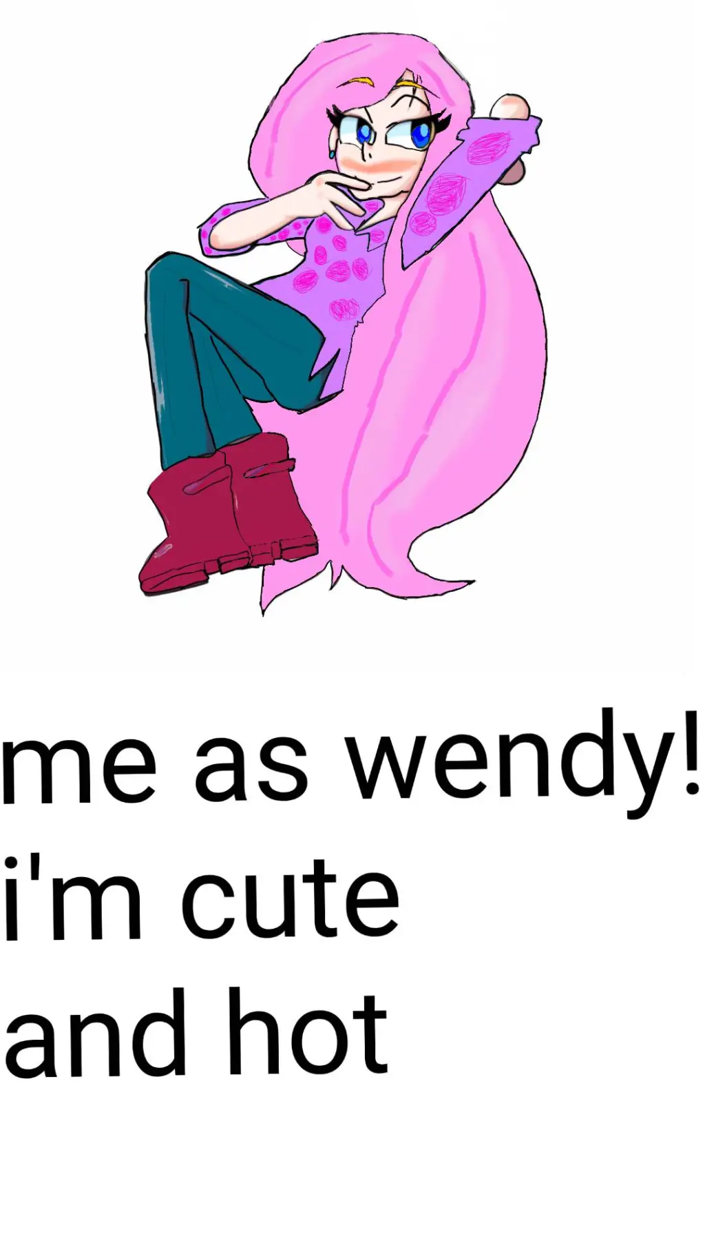 ai character: me as wendy background