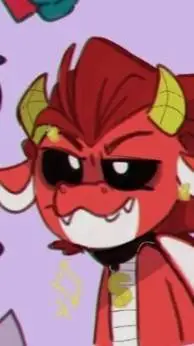 ai character: Simon smokes background