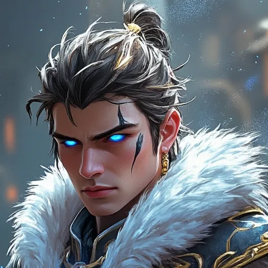 chat with ai character: Blue dark