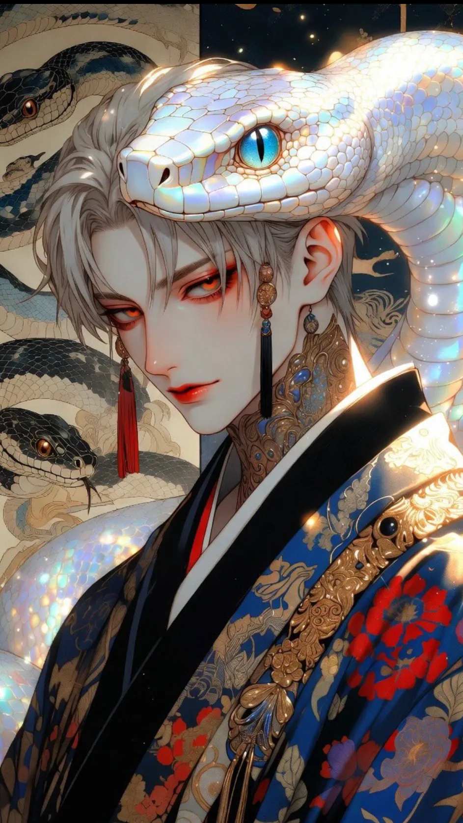 ai character: Naga background