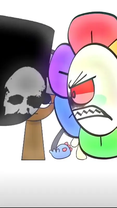 ai character: Dandy vs sprunki  background