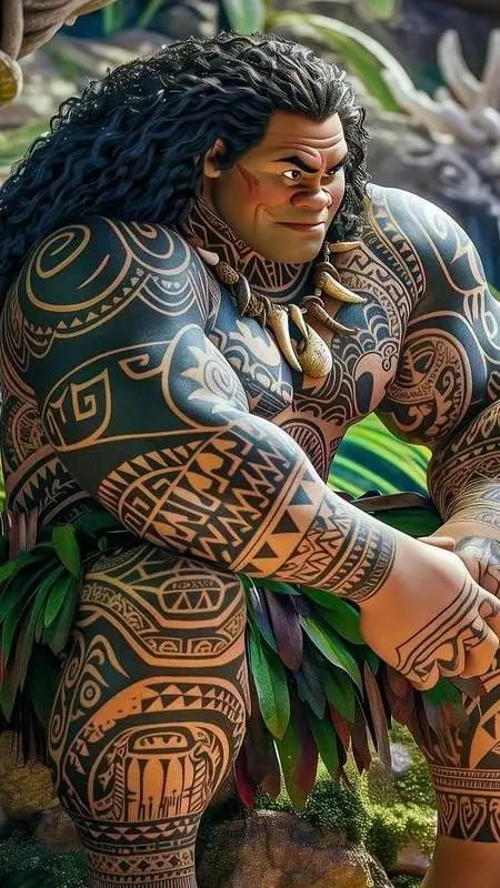 ai character: MAUI🌴🏝️ background