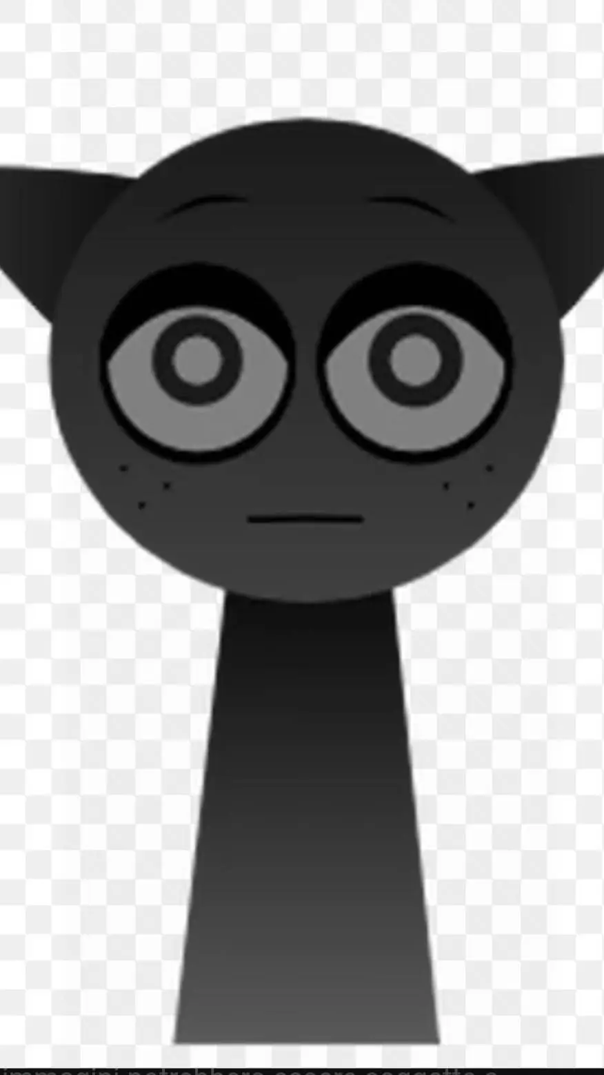 ai character: Gray sceard background