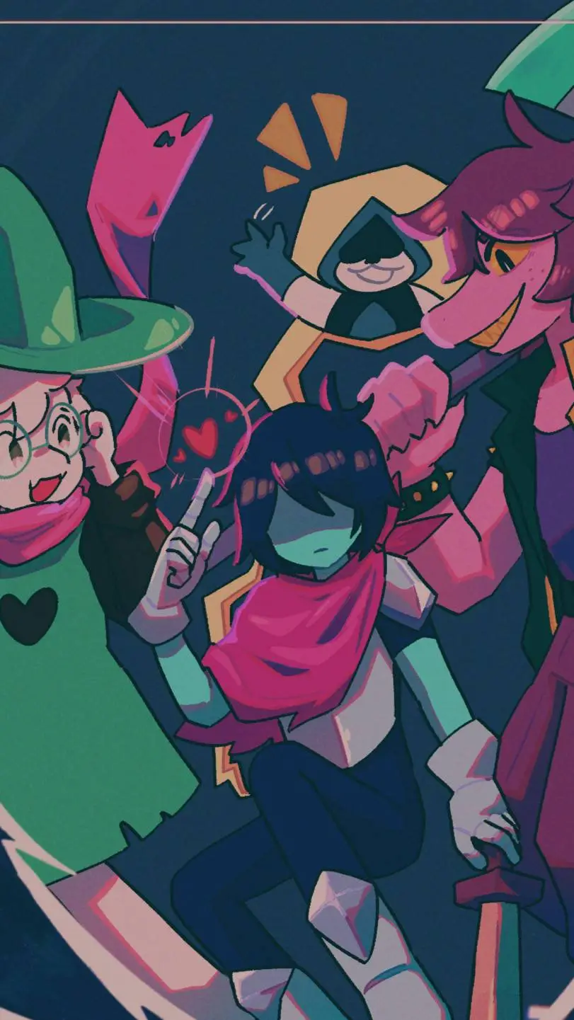 ai character: SC meets Deltarune background