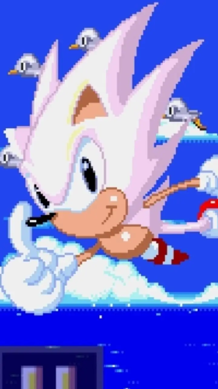 ai character: Hyper Sonic  background