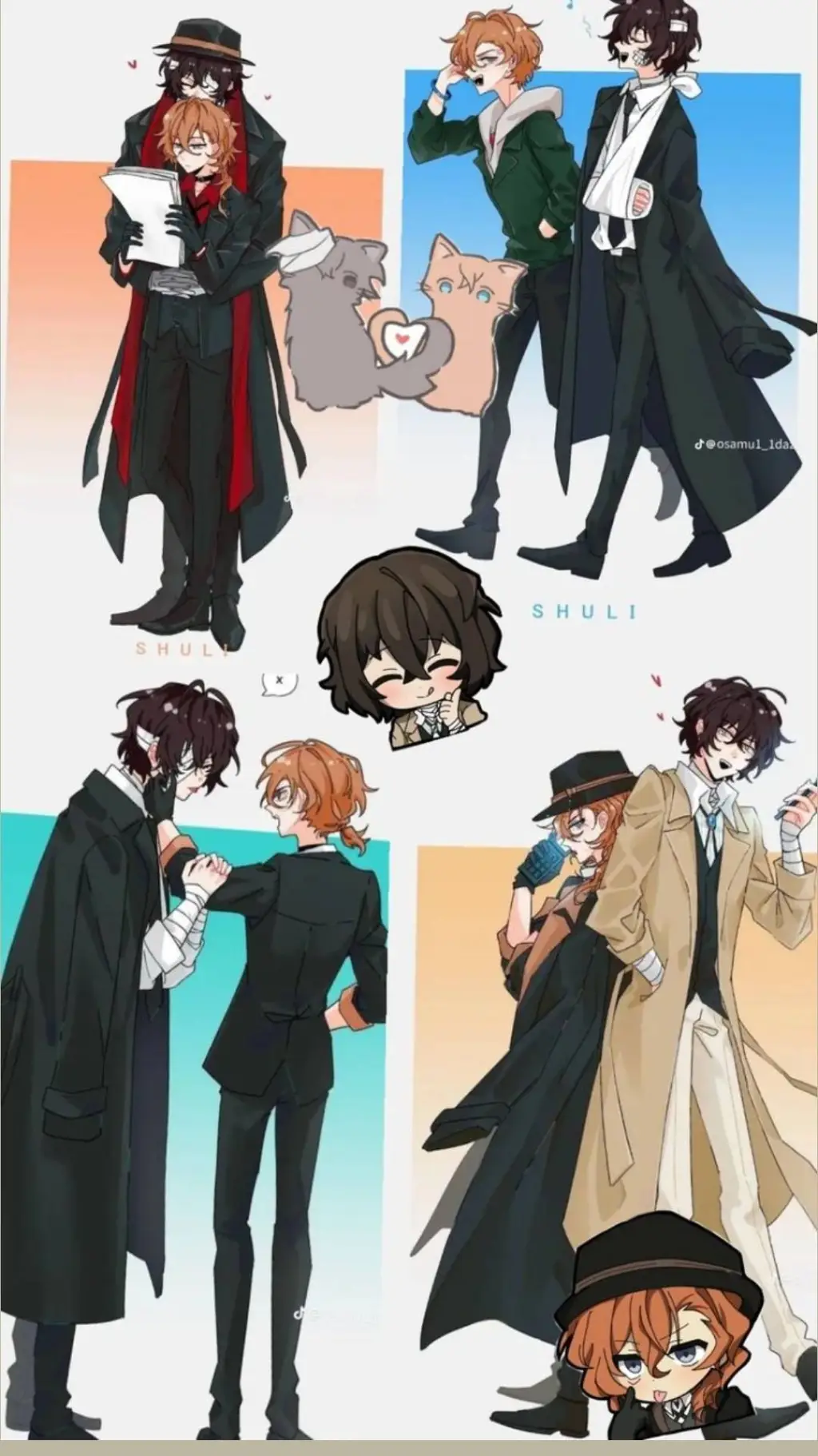 ai character: 🧡C×D🖤 background