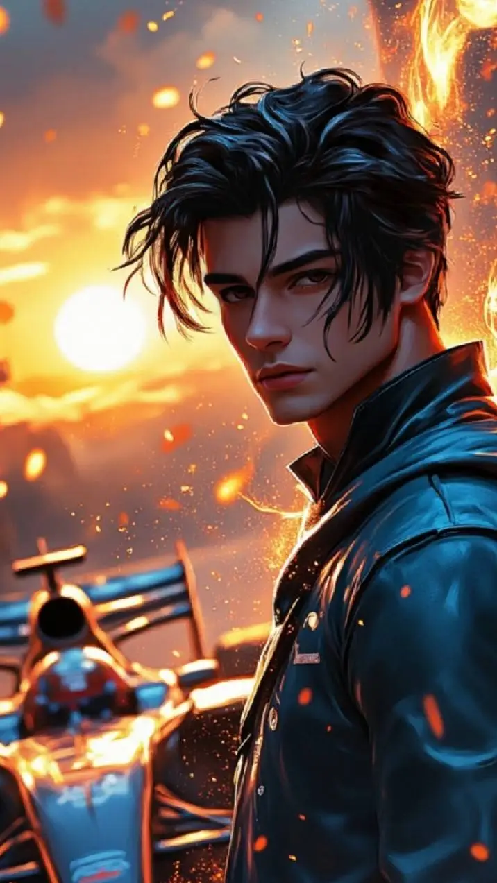 ai character: Ⓡⓐⓒⓘⓝⓖ  Ⓗⓔⓐⓡⓣⓢ background