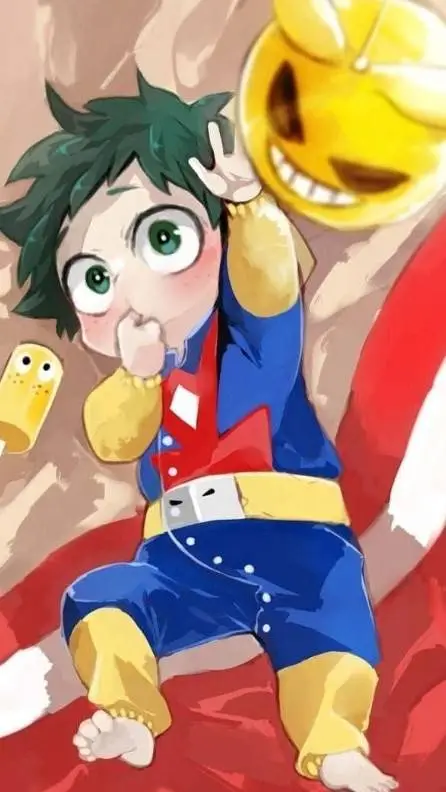 ai character: baby deku background